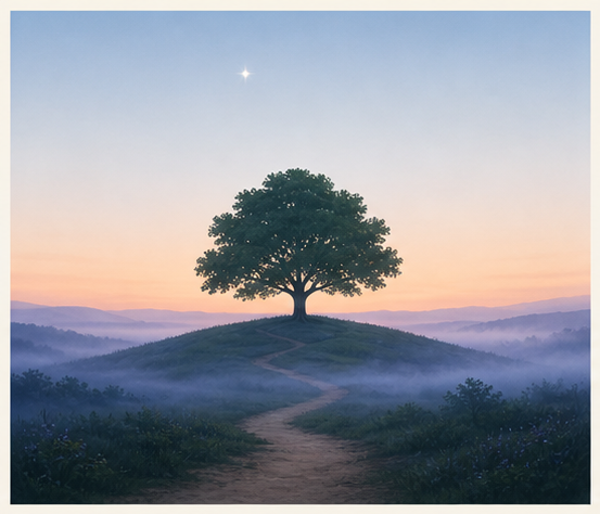Fajr prayer-window scene